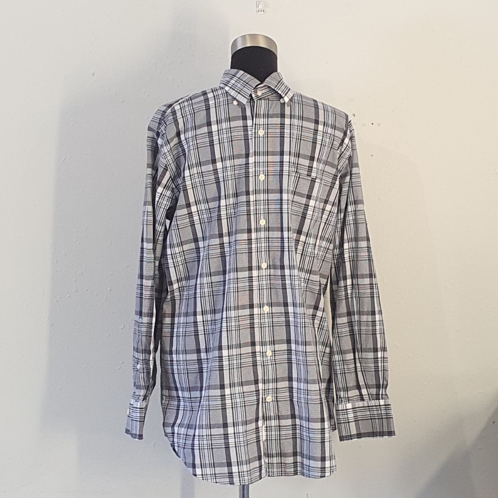 Peter Millar Madras Plaid Casual Shirt